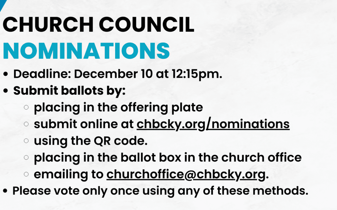 Church Council Nominations