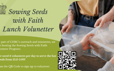 Sowing Seeds with Faith Lunch Volunteer